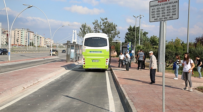 Kent trafiğini rahatlatacak  cep durak trafiğe açıldı