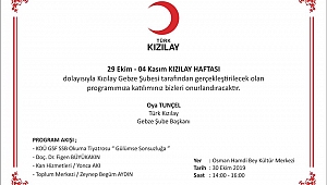 Kızılay Haftası’na özel program!