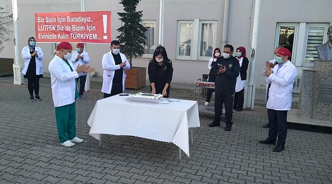 Darıca Farabi personeli, emniyet teşkilatını unutmadı