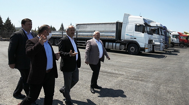 TIR Parkında Çalışmalar  Başkan Büyükgöz’ün Takibinde