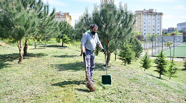 Yeşil alanlarda bahar temizliği