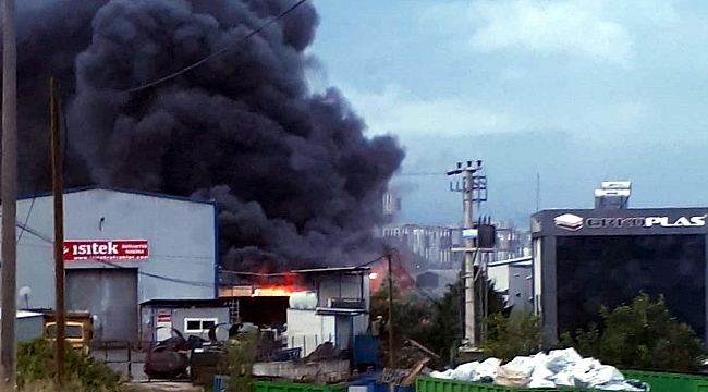 Gebze’de fabrika yangını!