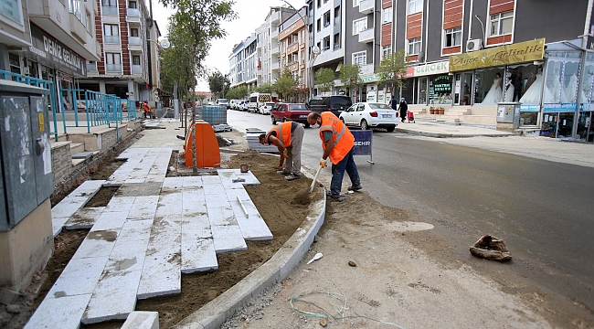 Darıca Aşıroğlu Caddesi’nde üstyapı çalışmaları tamamlanıyor