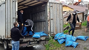 Trabzonlu Gençlerden İhtiyaç sahibi ailelere 40 ton kömür