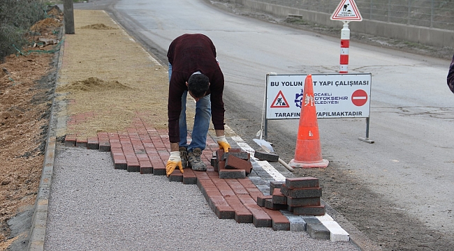 Dilovası Çerkeşli Caddesi’nde yaya güvenliği sağlanıyor