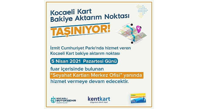 Kocaeli Kart Bakiye Aktarım Noktası Kocaeli Fuarı’na taşınıyor