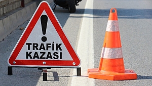 Önce bariyere çarptı sonra yanmaya başladı