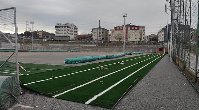 Darıca Nene Hatun Stadı sentetik çime kavuşuyor