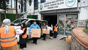 Çayırova'ya gelen depremzedelere yardım