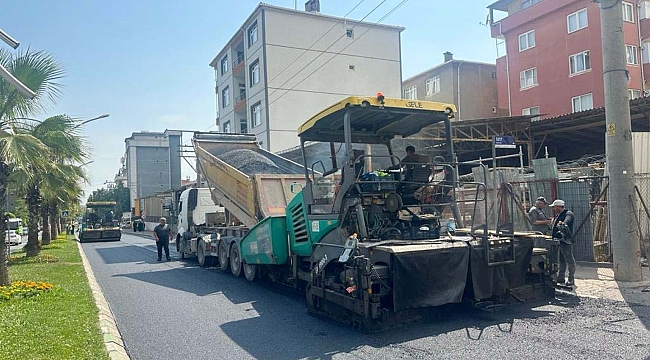 Çayırova Yavuz Sultan Selim Caddesi asfaltlandı