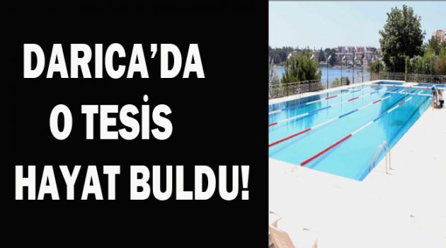 Atıl duran tesis hayat buldu