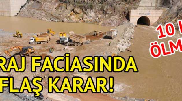 Baraj faciasında sanıklara para cezası