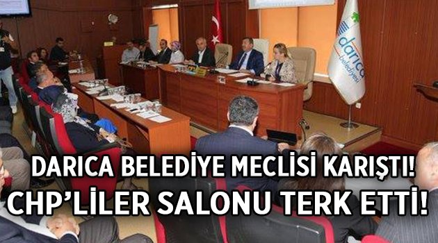 CHP'liler meclisi terketti!