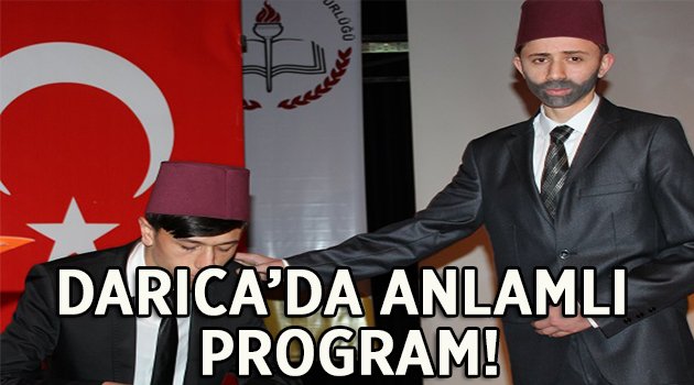 Darıca'da anlamlı program!