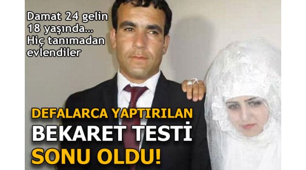 Defalarca bekaret testi yaptırılan yeni gelin intihar etti!