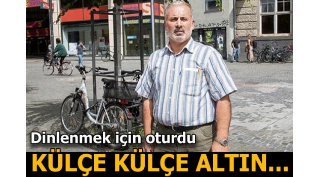 Dinlenmek için oturdu külçe külçe altın buldu