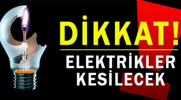 Elektrikler kesilecek