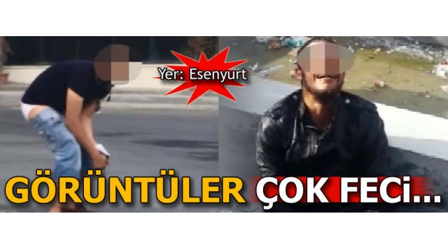 Esenyurt'ta uyuşturucu kullanan gençler böyle görüntülendi