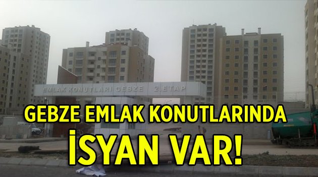 Gebze'de aidat zammı vatandaşı ayaklandırdı!