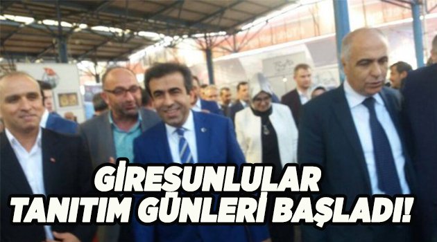 Giresunlular tanıtım günleri başladı