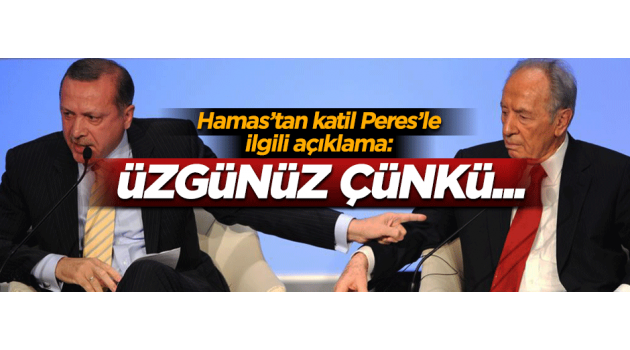 Hamas: Peres'in yargılanmadan ölmesinden dolayı üzgünüz