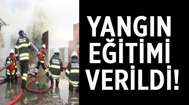 İşyeri çalışanlarına yangın eğitimi