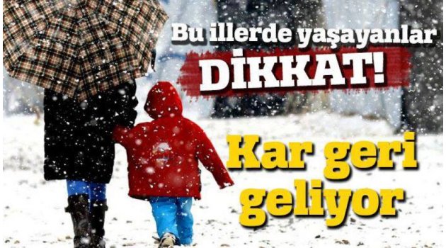 Kar geliyor!