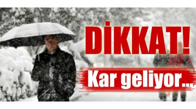 Kar geliyor