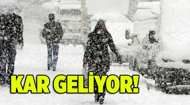 Kar geliyor!