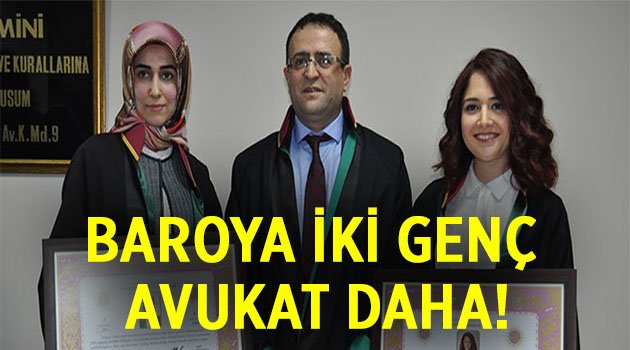 Kocaeli Barosu’na iki geç avukat daha