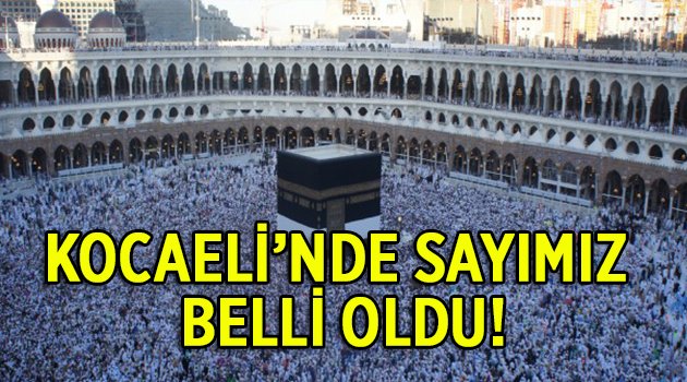 Kocaeli'nde sayımız belli oldu!