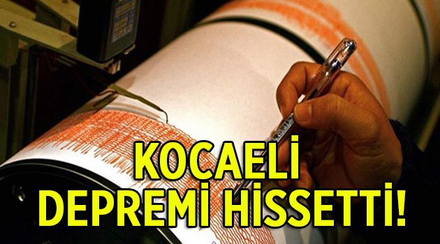 Komşu sallandı, Kocaeli hissetti!