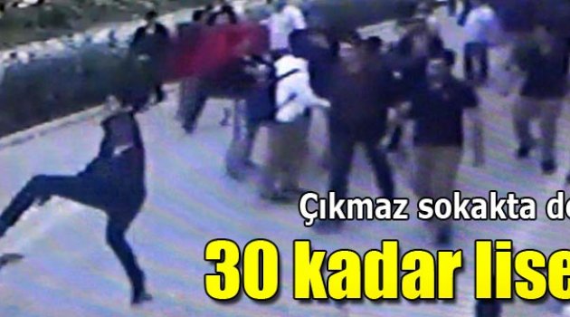  Liselilerin döner bıçaklı kavgası şok etti