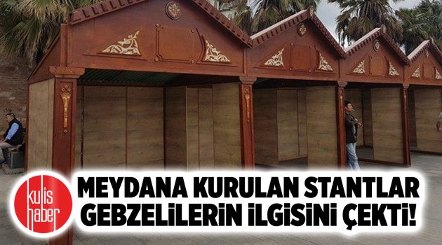 Meydana kurulan stantlar Gebzelilerin ilgisini çekti!