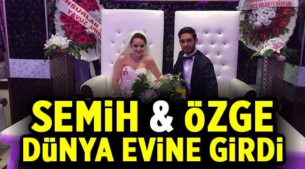 Semih ve Özge dünya evine girdi!