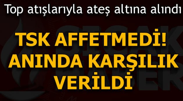 Son Dakika... Taciz ateşi açılan PYD bölgesi vuruldu