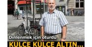 Dinlenmek için oturdu külçe külçe altın buldu