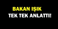 Bakan Işık çalışmaları anlattı!