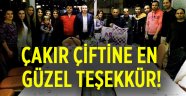 Çakır çiftine teşekkür!