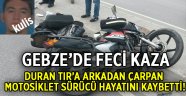 Gebze'de feci kaza!