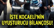 İşte Kocaeli'nin uyuşturucu bilançosu