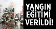 İşyeri çalışanlarına yangın eğitimi