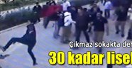  Liselilerin döner bıçaklı kavgası şok etti