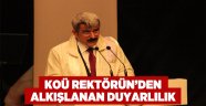 Rektör Hülagü'den alkışlanan duyarlılık