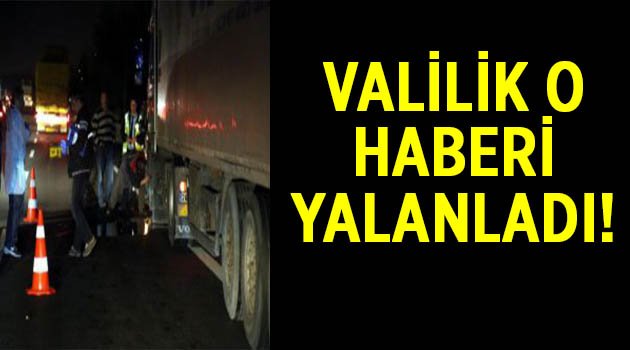 Valilik'ten o haberlere açıklama geldi