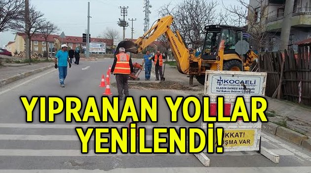 Yıpranan yollar yenilendi